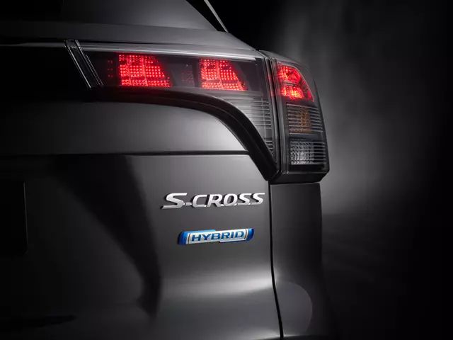 Rear Suzuki S-Cross Hybrid badge