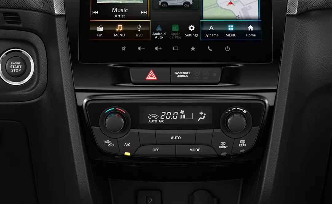 Air conditioning display and controls on Suzuki Vitara