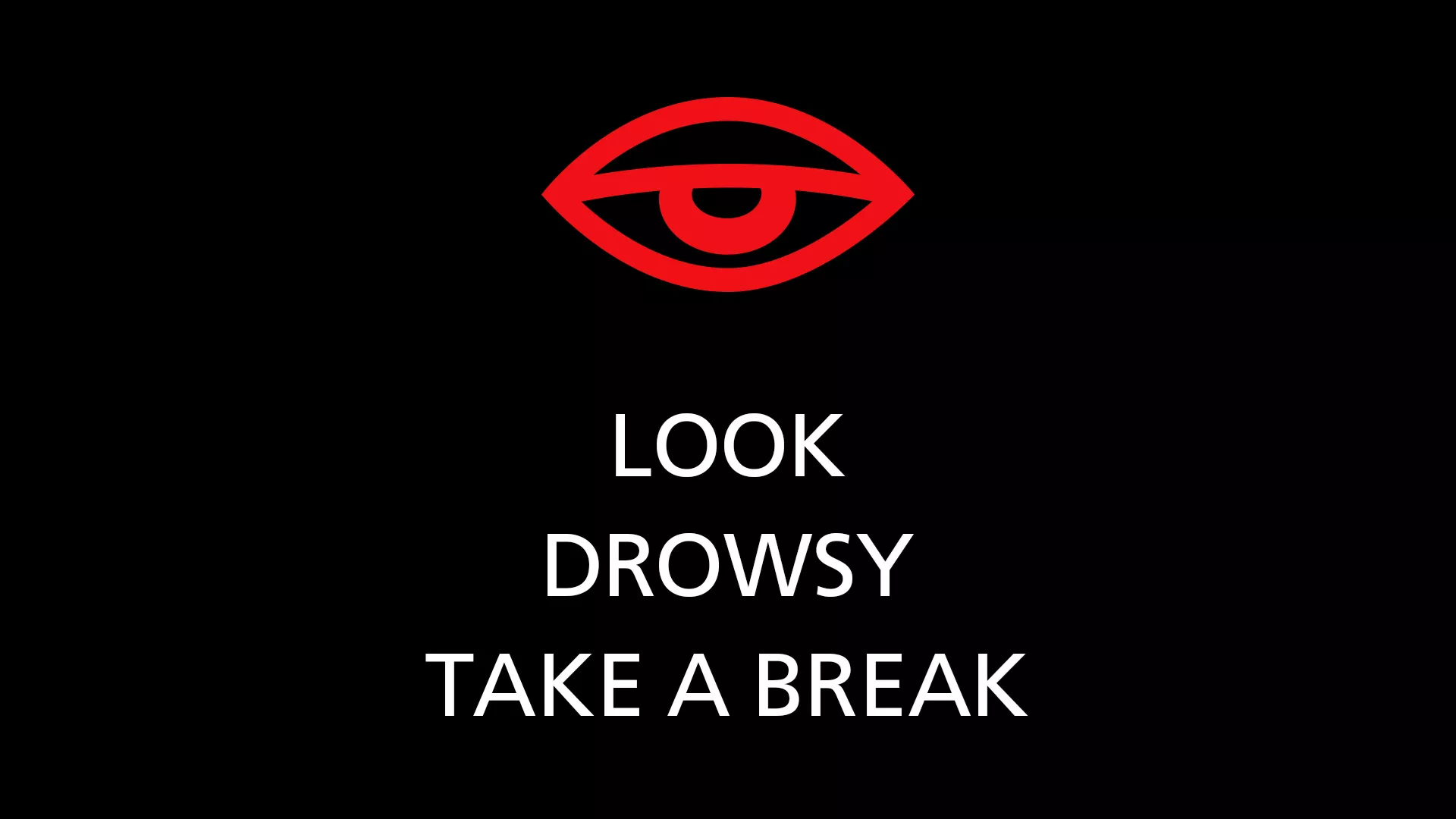 Visual alert from the Suzuki S-Cross Drive Monitoring System displaying a drowsiness warning with a red eye icon.