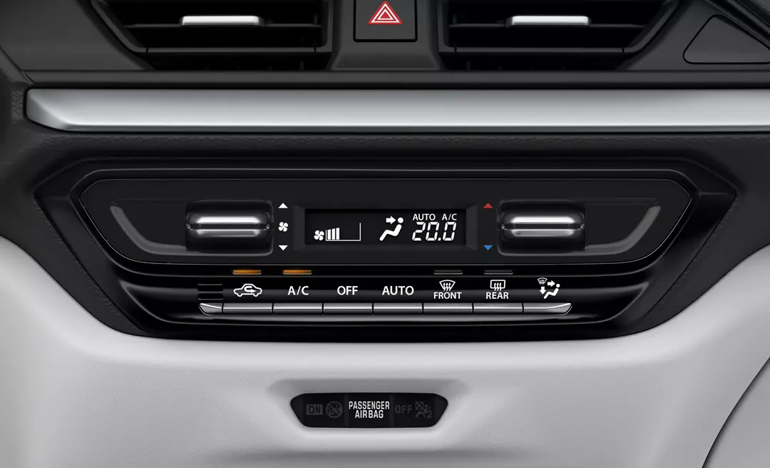 Comfort controls inside the new Swift 