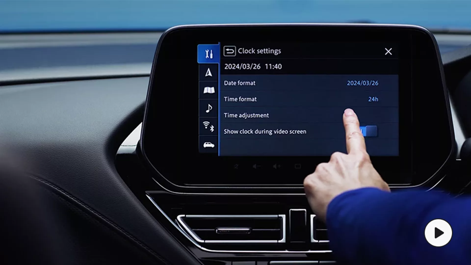 Suzuki Changing the clock
