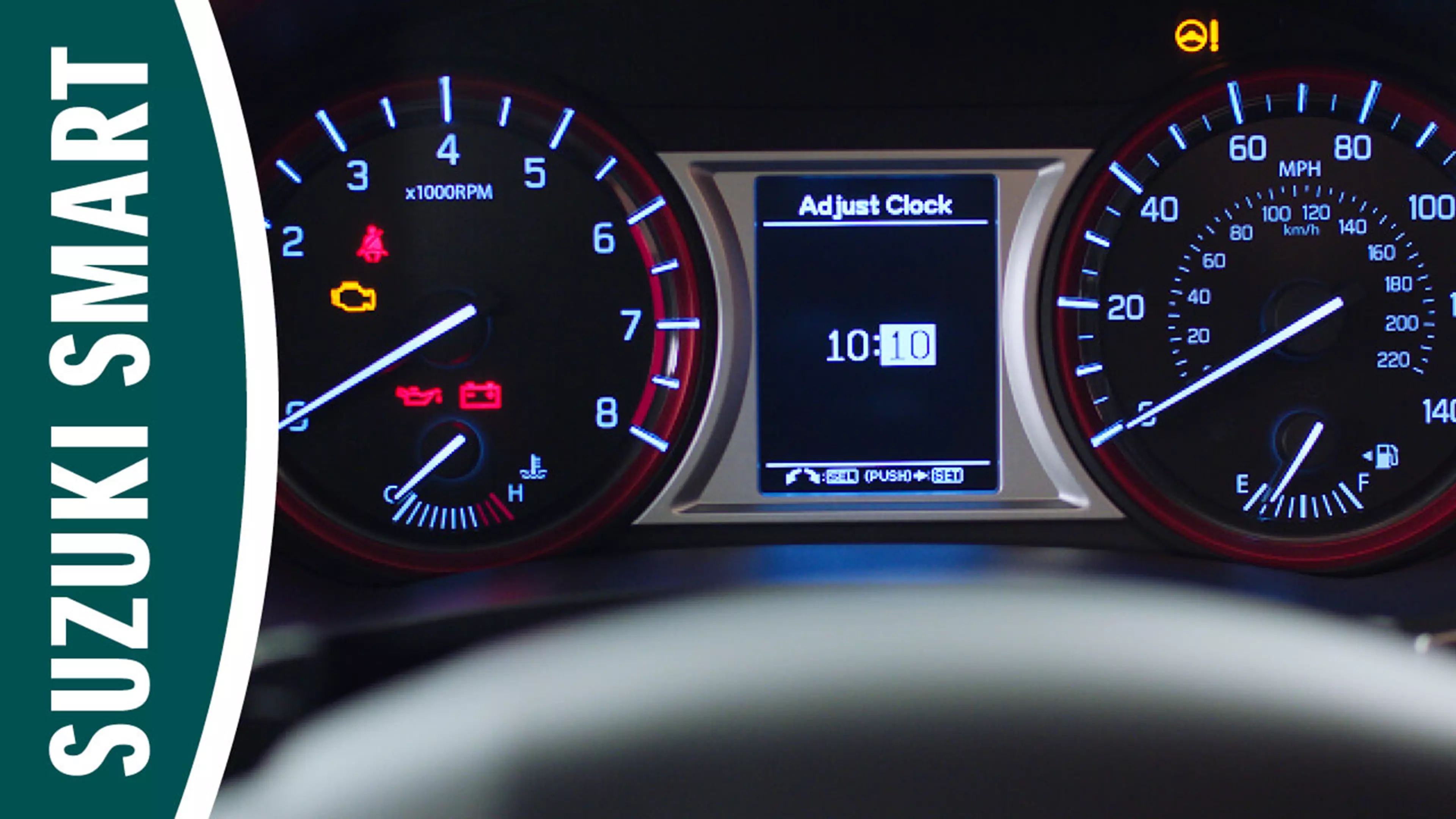 Clock on dashboard