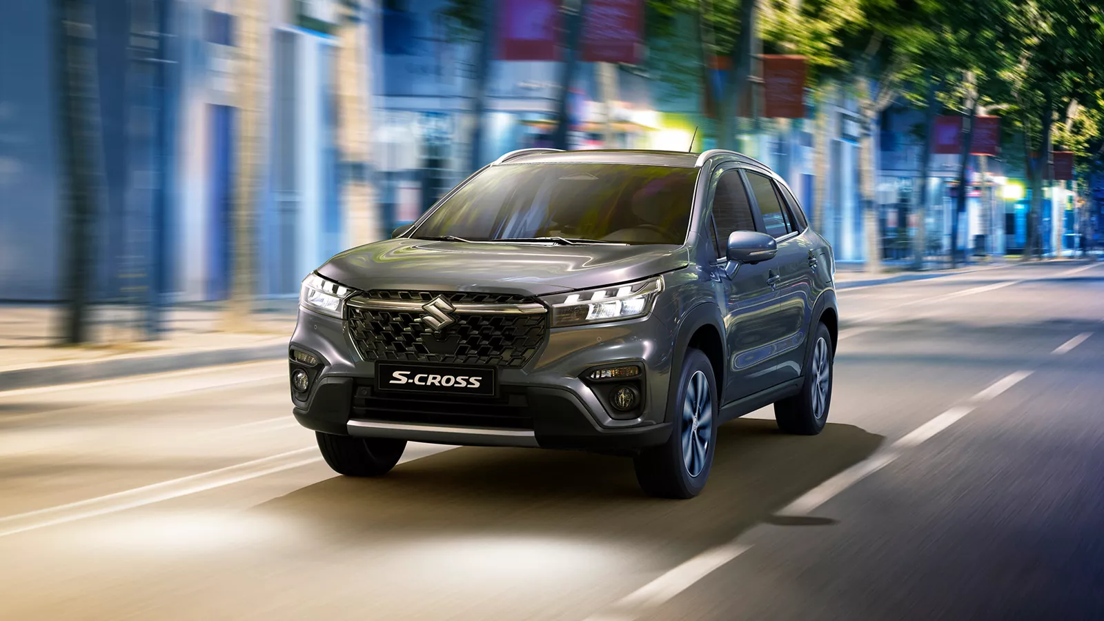 Suzuki S-Cross on the street