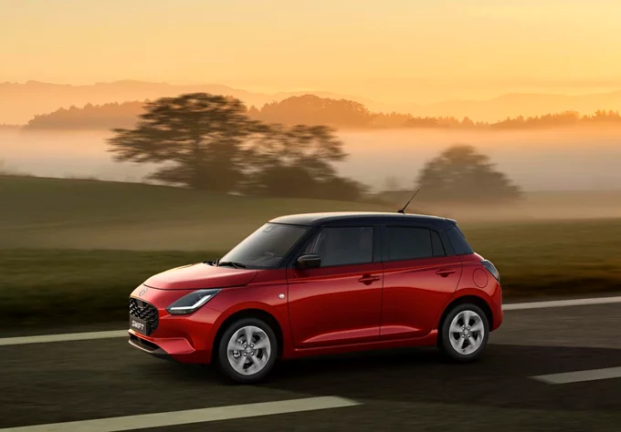 Suzuki Swift red sunrise