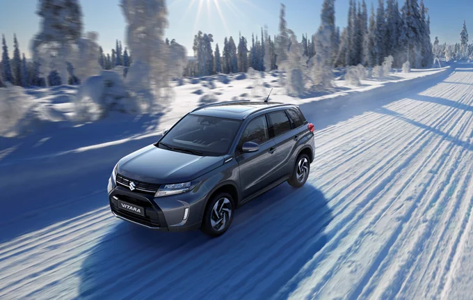 Vitara Driving On Snow With AllGrip 4-Wheel Drive Technology