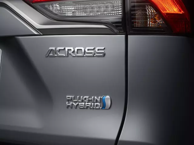 Grey Suzuki Across Plug In Hybrid Rear badge