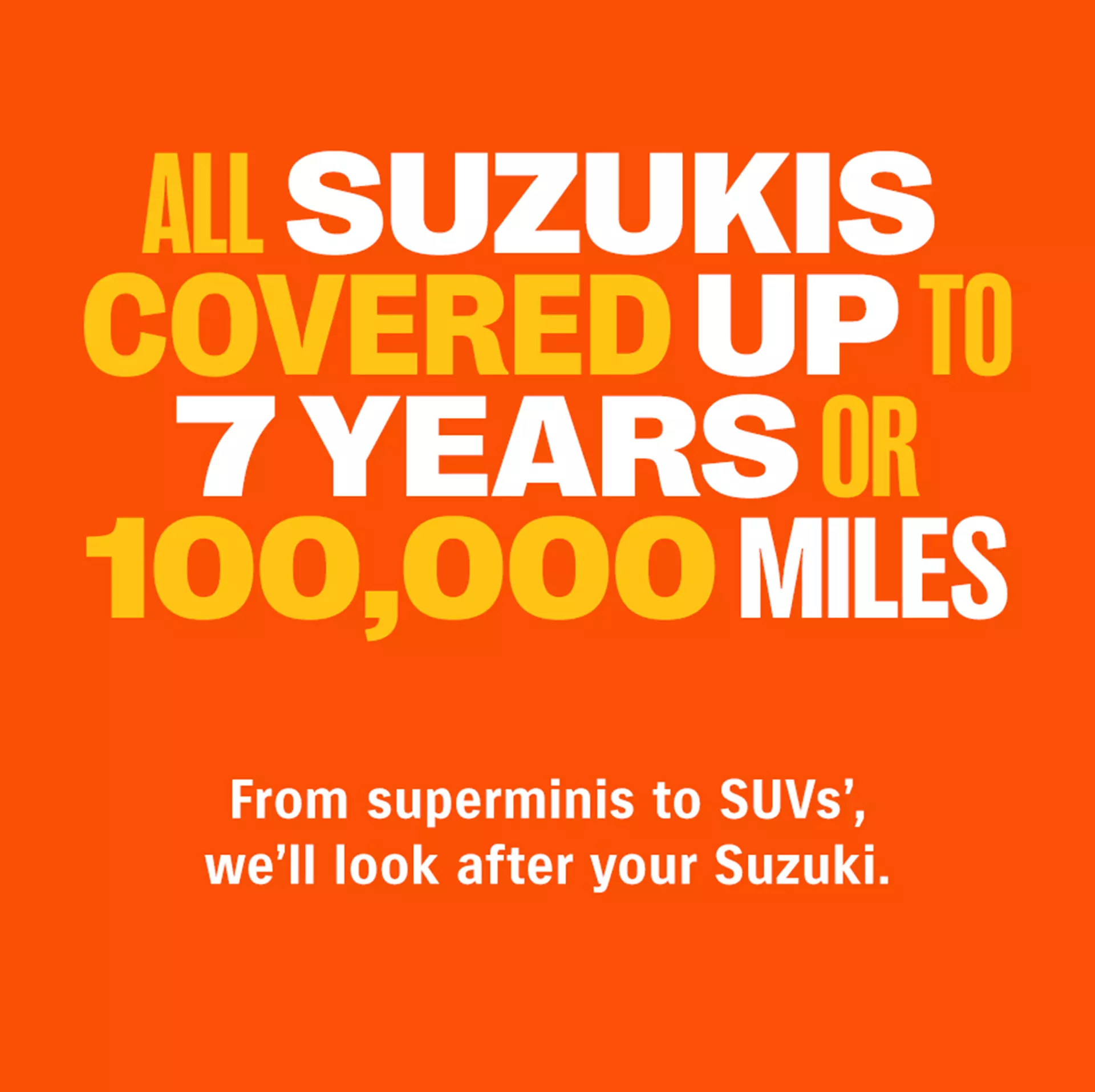 All suzukis covered