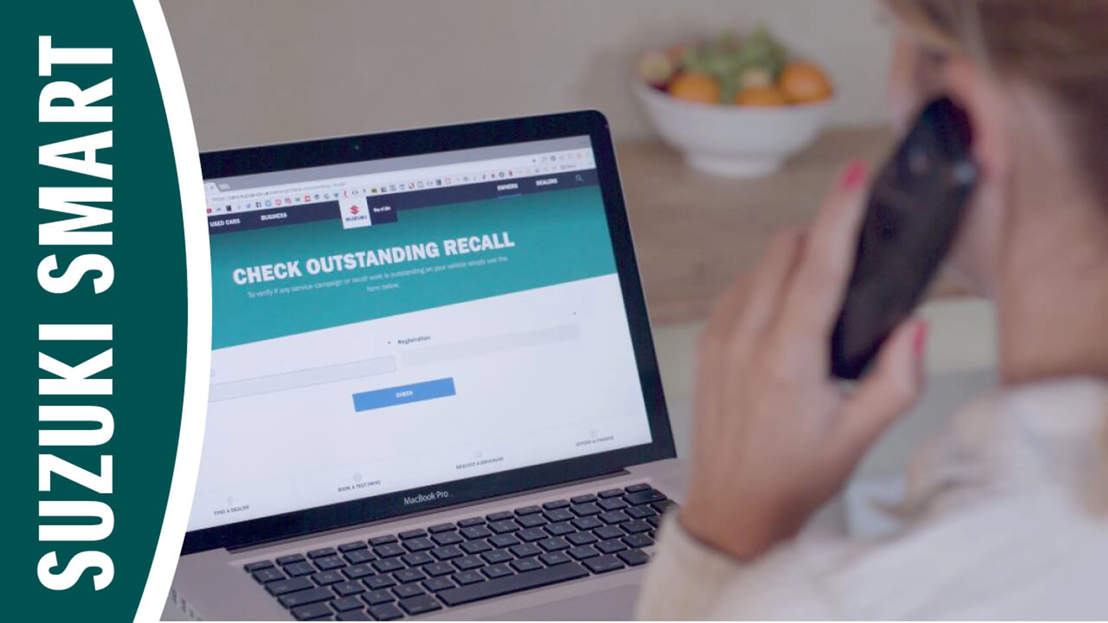 Customer on website
