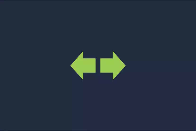 Turn signal indicators showing the active left or right direction signal.